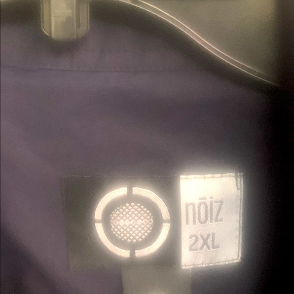 NAVY BLUE BUTTON FRONT DRESS SHIRT SIZE 2xl men - Picture 2 of 3